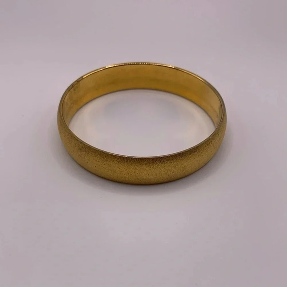 Jewelry - COPY - Classic Monet Gold  Plated Brushed Finished Bangle